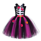 Skeleton Princess Emily Tutu Dress for Baby Girl Halloween Cartoon Costume - Azufun