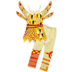 Mia and Me Children Kids Yuko Dress + Legging + Wing Set Costume Dress Up - Azufun
