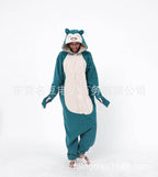 Smiling Snorlax onesie kigurumi pajamas for Adult - Azufun