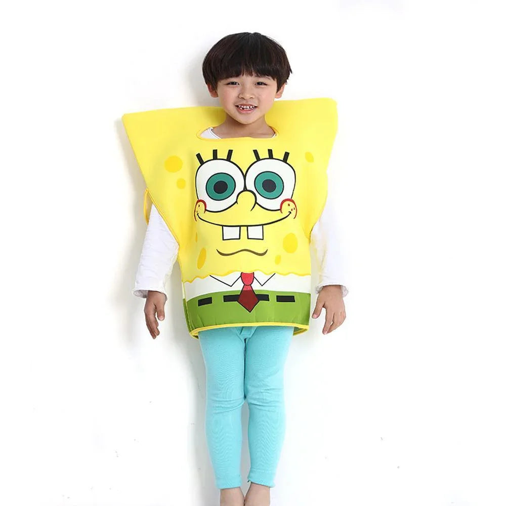 Sponge Bob Kids Children's Day Cosplay Costume One Size - Azufun