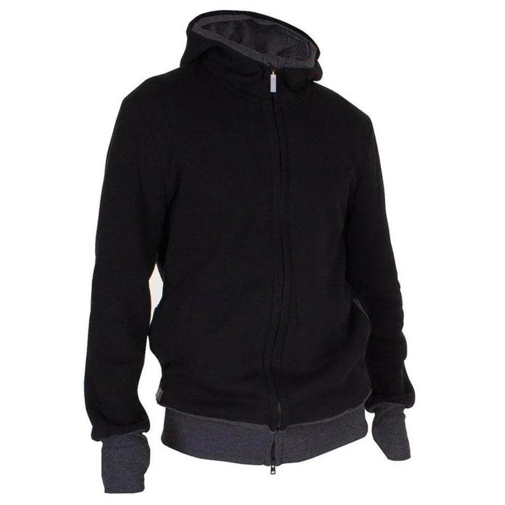 Kangaroo Men Dad Baby Carrier Coat Hoodie Jacket Hooded Sweater - Azufun