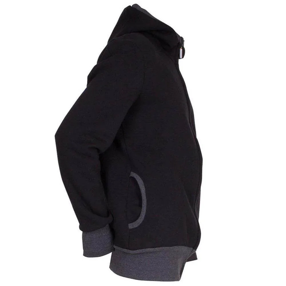 Kangaroo Men Dad Baby Carrier Coat Hoodie Jacket Hooded Sweater - Azufun