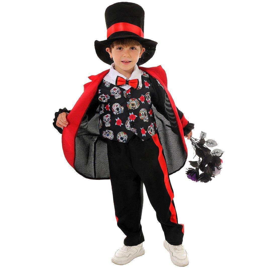 Kids' Day of the Dead Cosplay Costume Doomsday Revenant Halloween Party Outfit - Azufun