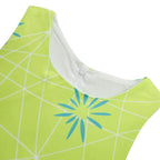 Kids' Inside Out Joy Tutu Dress Costume Cosplay Princess Gown with Bag and Mask - Azufun