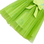 Kids' Inside Out Joy Tutu Dress Costume Cosplay Princess Gown with Bag and Mask - Azufun