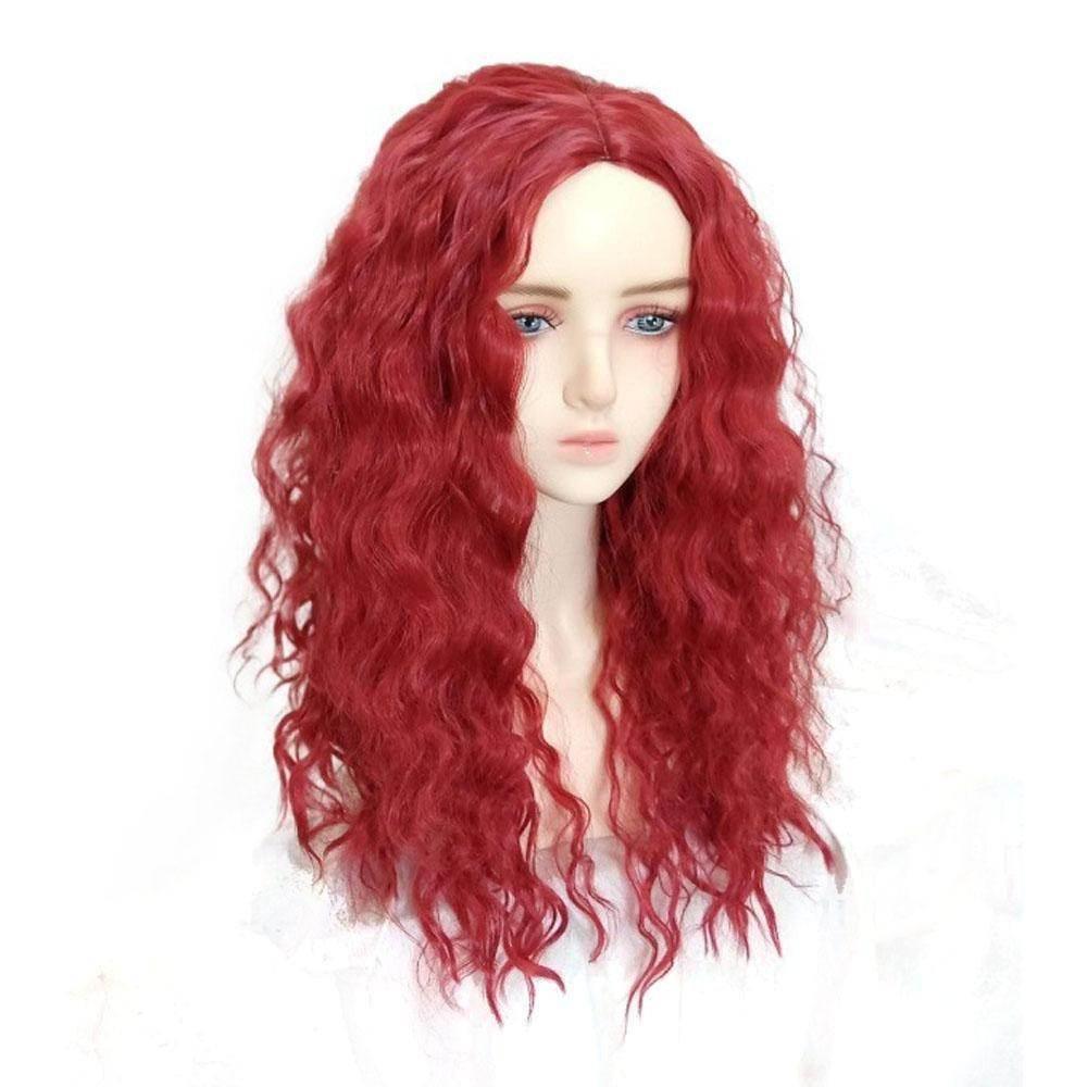 Kids' Uliana Costume Blue and Red Wig - Descendants 4: The Rise of Red - Azufun