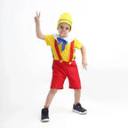 Long nose Pinocchio Set Halloween Carnival Cosplay Costume For Kids - Azufun