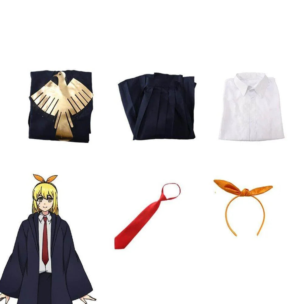 Mashle Magic and Muscles Lemon Irvine Cloak School Uniform Cosplay Costume - Azufun