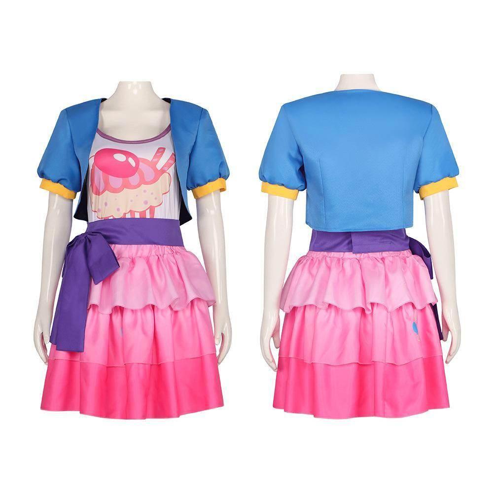 My Little Pony Friendship Is Magic Pinkie Pie Outfits Halloween Carnival Suit Cosplay Costume - Azufun