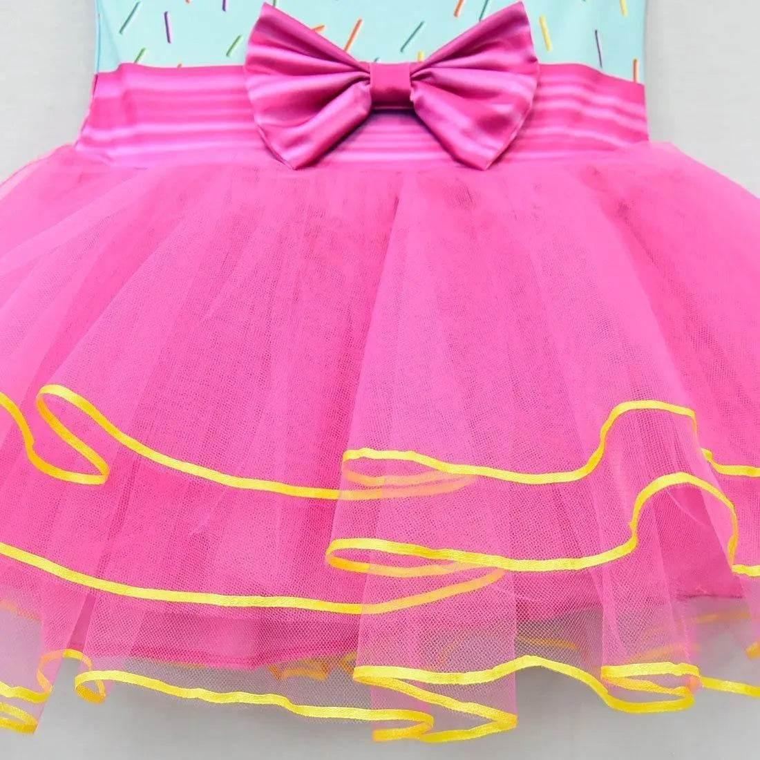 nancy Tutu Dress pink Princess Girls Birthday Party Dress Children fancy nancy Kids Unicorn Costume - Azufun