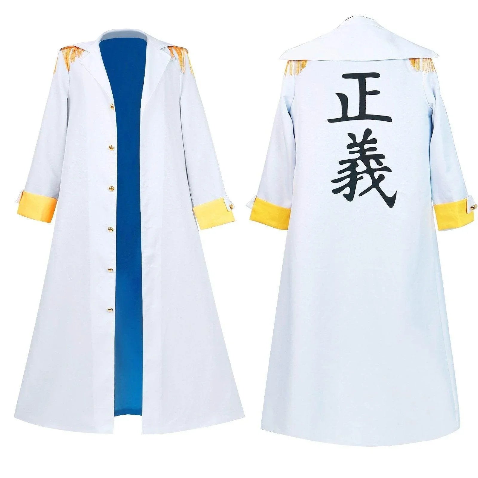 One Piece Wano Country Kizaru Costume Party Carnival Cosplay Full Set - Azufun