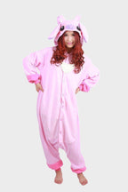 Pink Stitch Long Sleeve Kigurumi Onesies Pajamas Costume - Pajamasbuy