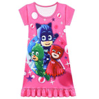 PJ Masks Pajamas Little Hero Nightgown for Toddler Kids Sleepwear Dress - Azufun