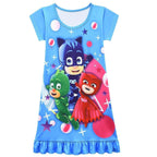 PJ Masks Pajamas Little Hero Nightgown for Toddler Kids Sleepwear Dress - Azufun