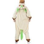 Pokemon Leafeon Kigurumi Onesies Costume Cozy Cartoon Fleece Pajamas - Azufun