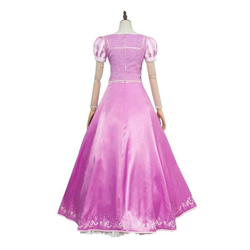 Rapunzel Halloween Costume Tangled Princess Cosplay Dress for Women - Azufun