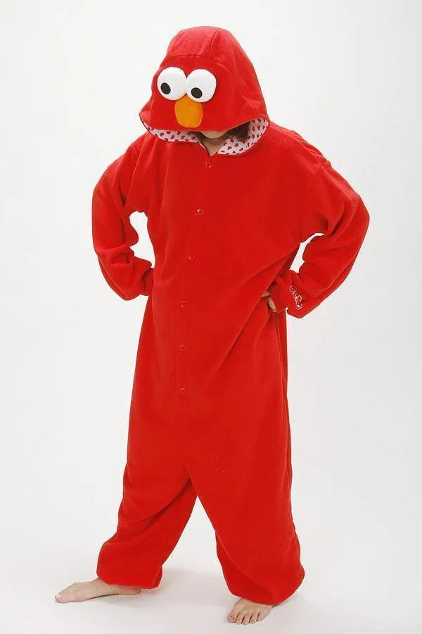 Seame Street ELMO Onesie Hoodie Costume Kigurumi Pajamas - Pajamasbuy