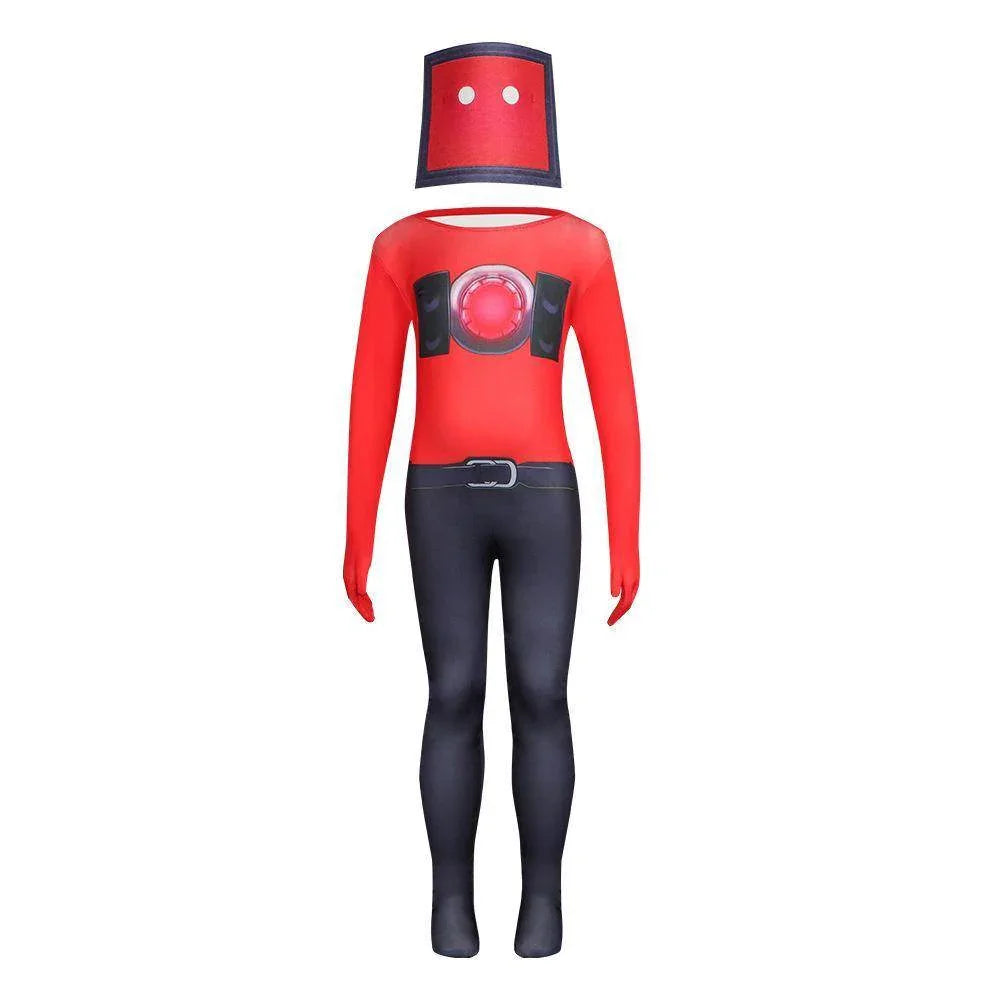 Skibidi Toilet Game Kids Cosplay Costume Jumpsuit Halloween Carnival Suit - Azufun