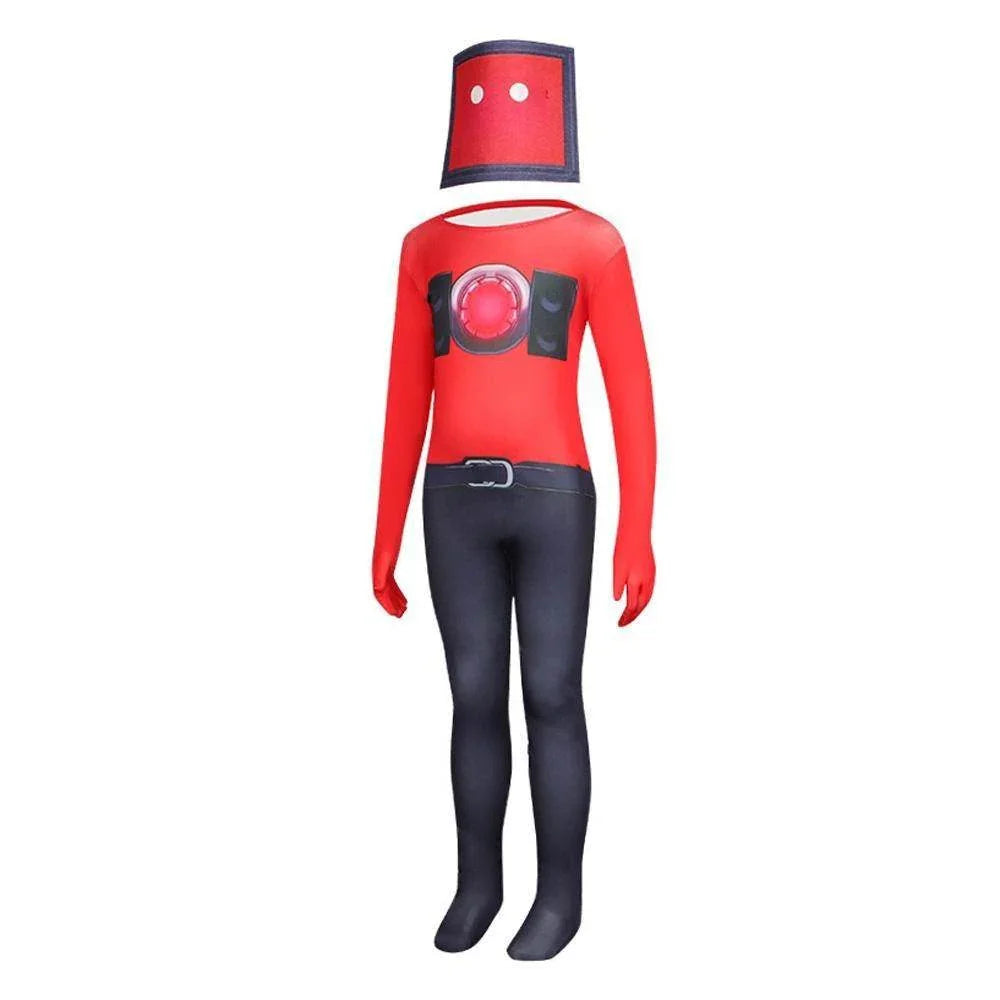 Skibidi Toilet Game Kids Cosplay Costume Jumpsuit Halloween Carnival Suit - Azufun
