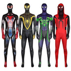 Spider-Man 2099 PS5 Comics Miles Morales Jumpsuit Halloween Cosplay Costume Bodysuit - Azufun
