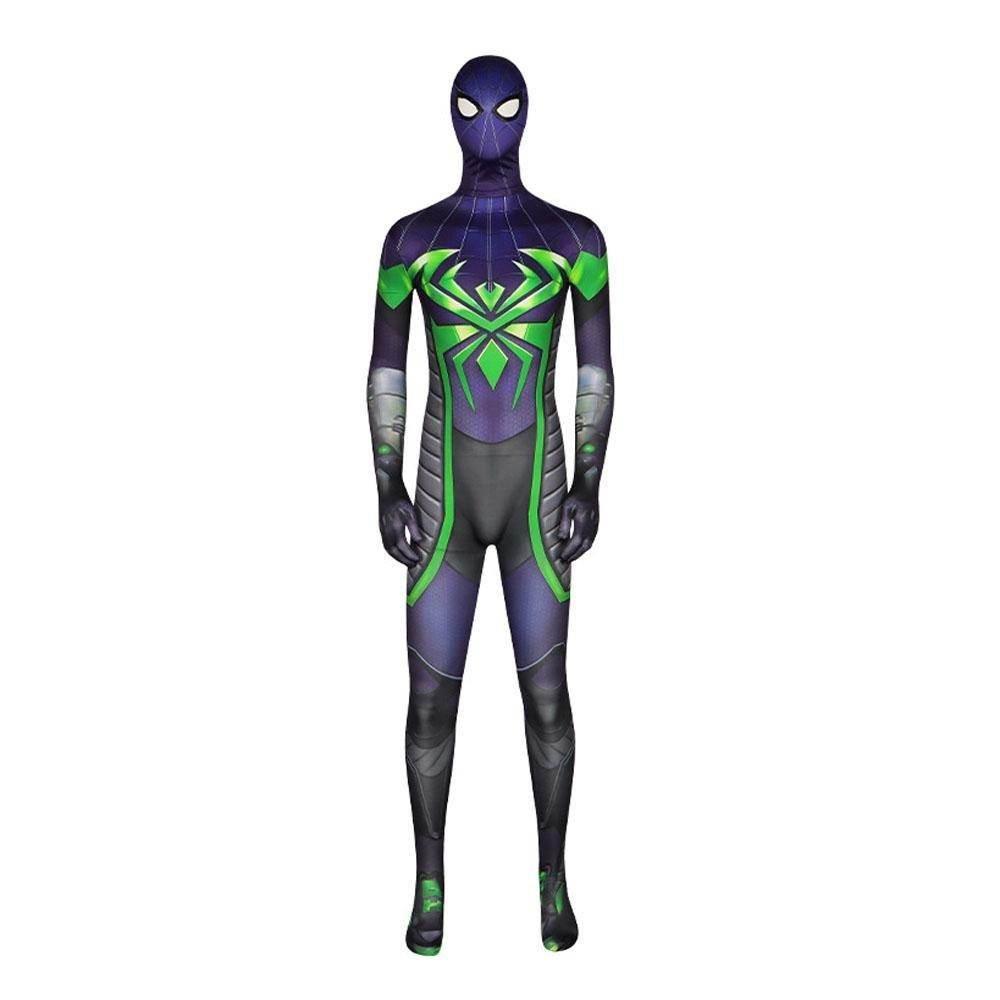 Spider-Man 2099 PS5 Comics Miles Morales Jumpsuit Halloween Cosplay Costume Bodysuit - Azufun