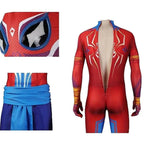Spider-Man: Across The Spider-Verse India Pavitr Prabhakar Jumpsuit Cosplay Costume - Azufun