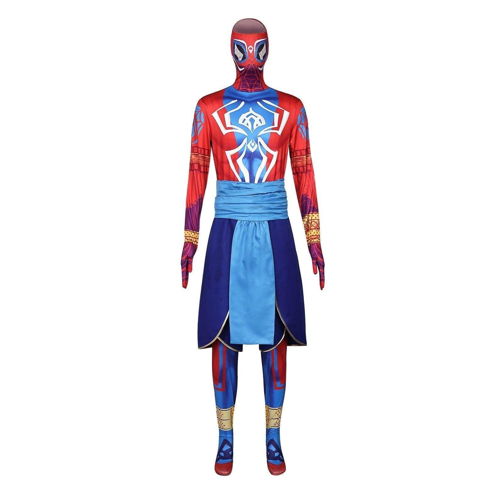Spider-Man India Pavitr Prabhakar Bodysuit Costume Cosplay Spider-Man: Across The Spider-Verse Suit - Azufun