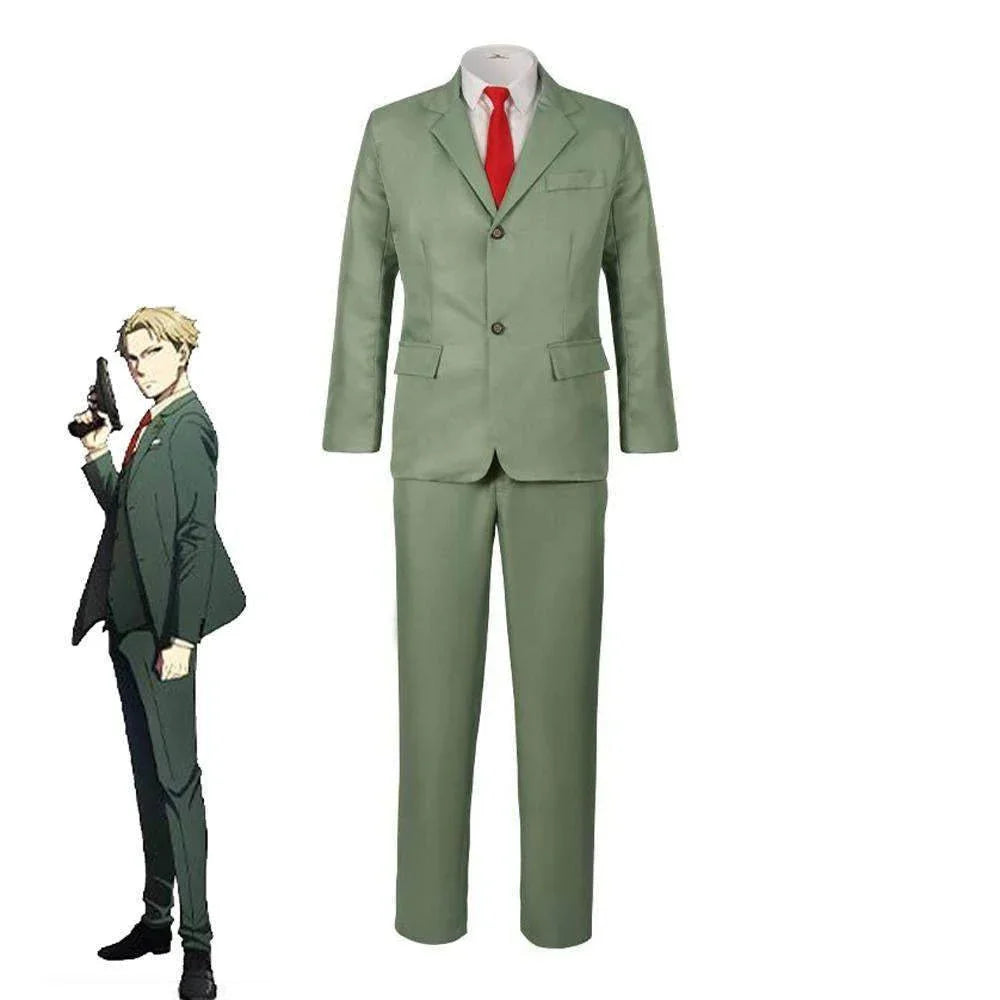 Spy X Family Cosplay Costumes Loid Forger Anime Suits Coat Uniform Halloween Outfit Dress For Men - Azufun