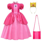 Super Mario Bros Princess Peach Kids Girls Tutu Dress Outfits Cosplay Costume - Pajamasbuy