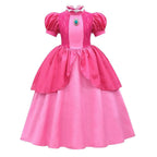 Super Mario Bros Princess Peach Kids Girls Tutu Dress Outfits Cosplay Costume - Pajamasbuy