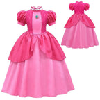 Super Mario Bros Princess Peach Kids Girls Tutu Dress Outfits Cosplay Costume - Pajamasbuy