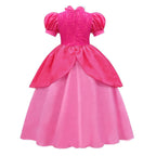 Super Mario Bros Princess Peach Kids Girls Tutu Dress Outfits Cosplay Costume - Pajamasbuy