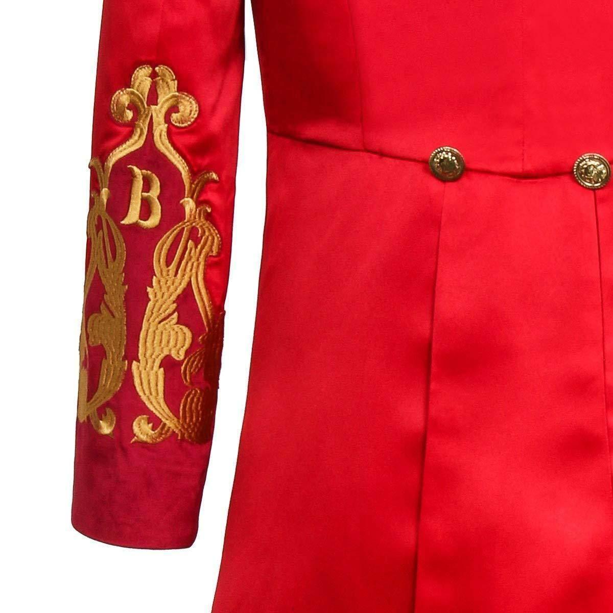 The Greatest Showman Cosplay Costume P.T. Barnum Red Suit - Azufun