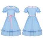 The Shining Twins Prom Dress Costume Cosplay Outfits Halloween Carnival Suit - Azufun