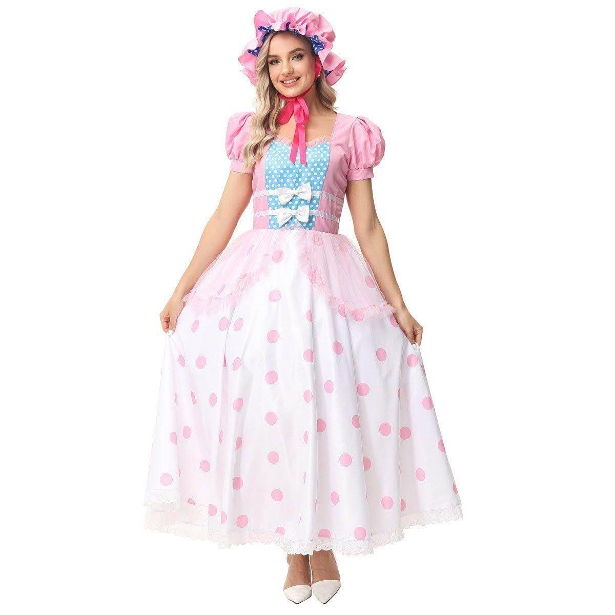 Toy Story 4 Little Bo Peep Cosplay Dress Halloween Costumes For Adult - Azufun