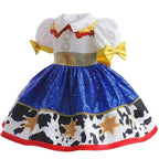 Toy Story Jessie Waisted Princess Dress Cosplay Costumes For Kids - Azufun