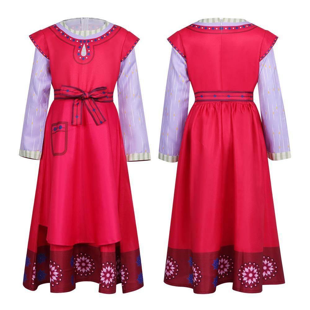 Wish Dahlia Movie Kids Cosplay Costume Outfits Carnival Suit - Azufun